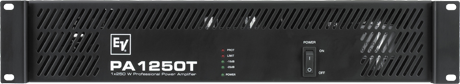 PA 1250T 120V SINGLE CH CLASS AB COMMERCIAL POWER AMPLIFIER, 1 X 250 WATTS AT 70V/100V ONLY, COMPACT 2RU CHASSIS,